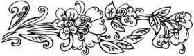 Flower Sticker 572