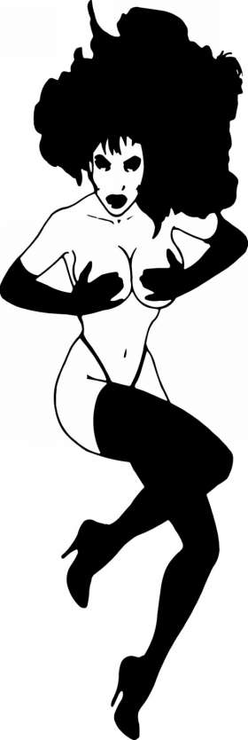 Pinup Girl Sticker 645