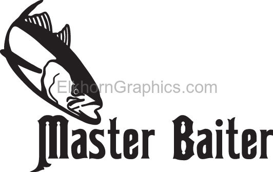 Master Baiter Tuna Fishing Sticker - Tuna Stickers