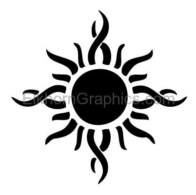 Sun 1 Sticker - Girly Stickers | Elkhorn Graphics LLC