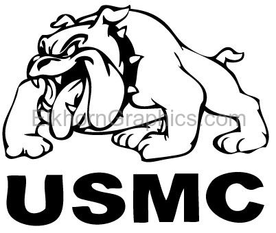 USMC 3 Sticker - USMC Stickers | Elkhorn Graphics LLC