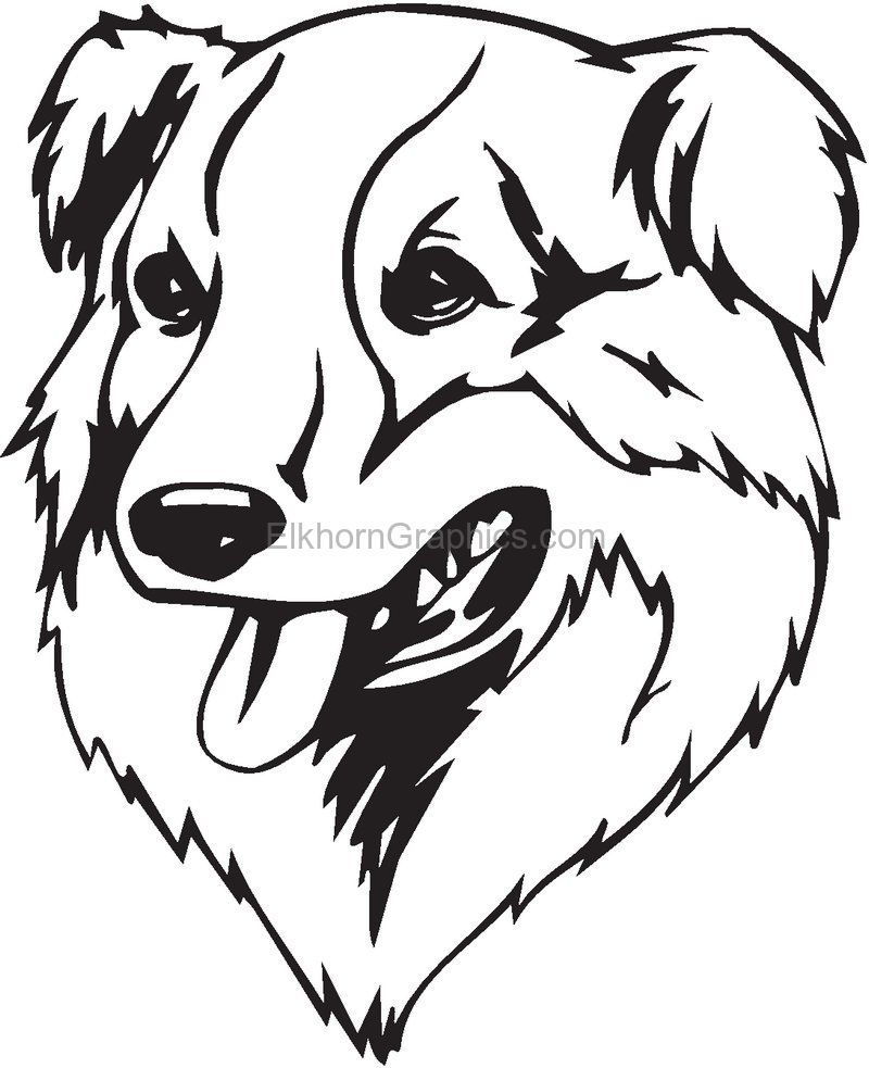 Old Time Farm Shepherd Dog Sticker - Dog Stickers and Decals | Elkhorn Graphics LLC